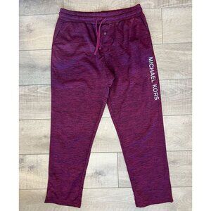 Michael Kors Mens Pants Logo Burgundy Size Large Loungewear‎